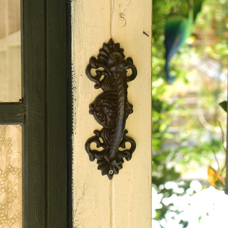 European Garden Door Handle – Retro Cast Iron Craft Door Pull Handle