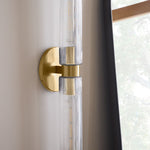 Load image into Gallery viewer, Rivora Double-Short Fluted Glass Modern Wall Light – Twin Bar Accent for Hallway & Patio