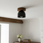 Load image into Gallery viewer, Metio Dome Bowl Shape Modern Flush Mount for Bedroom & Living Room