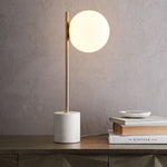 Load image into Gallery viewer, Sphere Alessora Table Lamp - Modern Marble Metal Desk Light