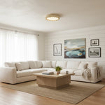 Afbeelding laden in galerijweergave, Orilux Sculpturale Plafondlamp – Hars en Acryl Verlichting voor Huizen