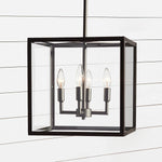 Load image into Gallery viewer, Ferrix Modern Outdoor Lantern Iron Pendant Lamp - Industial Glass Lighting Design