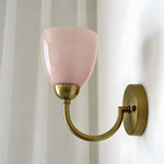 Load image into Gallery viewer, Mild Velin Wall Lamp – Brass and Frosted Glass Wall Sconce for Bedroom and Living Room