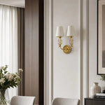 Cargar imagen en el visor de la Galería, Wall-mounted antler light in a refined living space