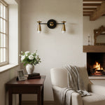 Load image into Gallery viewer, Pyralis Vintage-Style Cone Wall Sconce Brass Finish for Bedroom & Corridor