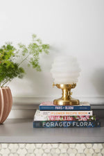 Afbeelding laden in galerijweergave, Capigia decoratieve tafellamp - glas en metalen decoratieve verlichting