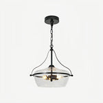 Load image into Gallery viewer, Lirra Glass Pendant Light – Mid‑Century Modern Metal Frame for Kitchen and Living Room