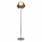 Carica l'immagine nella visualizzazione Galleria, Smoke grey Bauhaus acrylic flower floor lamp product image