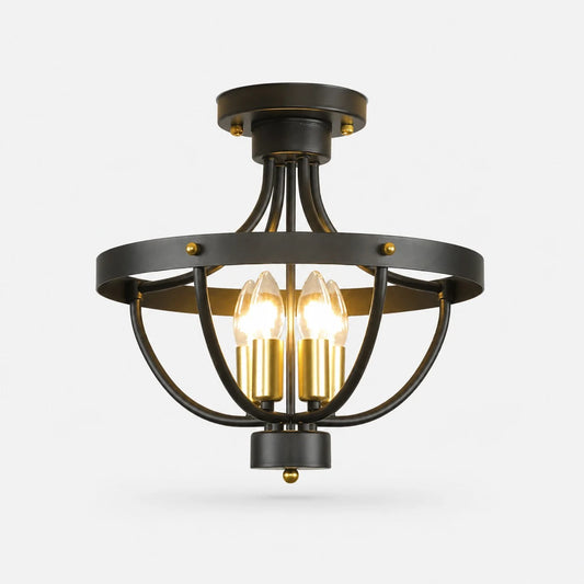 Black semi flush product identity / SKU image