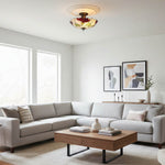 Afbeelding laden in galerijweergave, TF Botanica Bloemen Glas Plafond- en Hangverlichting - Kunstglas Stijl Armatuur voor Kamers