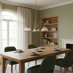 Charger l’image dans la visionneuse de la galerie, Suspension en verre côtelé TF Vintora – Finition métallique élégante pour cuisines, salles à manger et couloirs