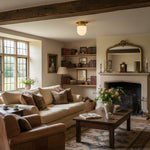 Load image into Gallery viewer, Opalume White Opal Glass Bulb-Globe Flush-Mount Ceiling Light for Entry & Living Room