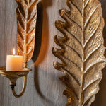 Afbeelding laden in galerijweergave, Vintage Leaf Wall Candle Sconce