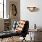 Cargar imagen en el visor de la galería, Lámpara de Pared Elegante TF Brooklyn - Aplique de Pared de Vidrio Art Deco para Sala de Estar o Pasillo