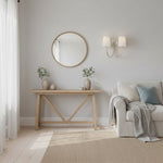 Cargar imagen en el visor de la galería, Aplique de Pared Doble Moderno Roven con Brazos Curvos y Pantallas de Tela – Iluminación de Acento Clásica para Dormitorio