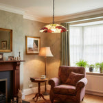 Load image into Gallery viewer, TF Botanica Floral Glass Pendant Light – Vintage Pendant Fixture for Open Plan Spaces