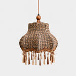 Load image into Gallery viewer, Vintage Fabric Fringe Pendant Lamp