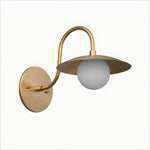 Load image into Gallery viewer, Curva Frosted Glass Globe Wall Sconce for Hallway & Entryway
