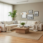 Afbeelding laden in galerijweergave, Velura Lineaire Hanglamp - Natuurlijke Linnen Kap voor Warme Sfeer