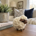 Załaduj obraz do przeglądarki galerii, handmade wool felt sheep figurine