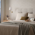 Load image into Gallery viewer, Roven Rechargeable Wall Sconce - Modern Cordless Fabric Shade for Bedroom