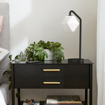 Load image into Gallery viewer, Talvior Luminous Geometric Faceted Glass Table Lamp