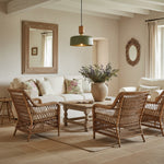 Afbeelding laden in galerijweergave, Orbulis Natuurlijke Houtnerf Cirkelvormige Hanglamp – Moderne Minimalistische Lamp voor Eilanden en Entrees