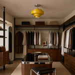 Load image into Gallery viewer, Koloro Glass Ceiling Light — Layered Rounded Design Lampshade for Hallway or Cloakroom