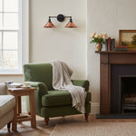 Load image into Gallery viewer, Conique Industrial Double Arm Wall Light for Bathroom & Vanity