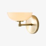 Load image into Gallery viewer, Vega Glass Wall Sconce — Minimalist Small Fixture, Contemporary Metal Accent for Hallway or Vanity