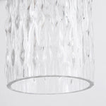 Cargar imagen en el visor de la Galería, Close view of the ribbed clear glass shade texture