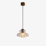 Cargar imagen en el visor de la Galería, Style C pendant with clear crackle glass shade