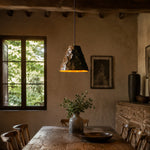 Load image into Gallery viewer, Hand-Hammered Brass Pendant Light for Dining Rooms