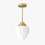 Afbeelding laden in galerijweergave, Geotower glazen hanglamp - elegante woningverlichting