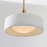 Load image into Gallery viewer, Cerova Modern Ivory Porcelain Pendant Light – Soft Organic Design for Kitchen Island