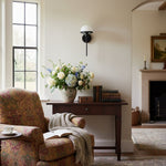 Load image into Gallery viewer, Ornato Luxe Modern Art Deco Wall Light - Opal Glass Globe Sconce - Brass or Black