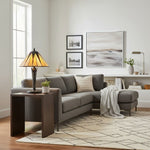 Afbeelding laden in galerijweergave, TF Dark Star Tiffany-stijl geometrische kap tafellamp voor slaapkamer en sfeerverlichting