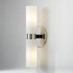 Load image into Gallery viewer, Rivora Ribbed Glass Double Wall Lamp Modern Accent for Hallway & Bathroom