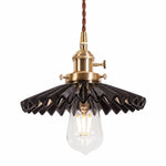 Cargar imagen en el visor de la Galería, pleated ceramic pendant light 03