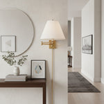 Afbeelding laden in galerijweergave, Arcuma Draaibare Arm Wandlamp – Retro Metaal en Stof voor Slaapkamers en Leeshoeken