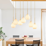Load image into Gallery viewer, Rivrona Contemporary 7-Light Chandelier - Modern Glass Lighting for Dining Rooms