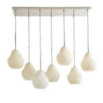 Load image into Gallery viewer, Rivrona Contemporary 7-Light Chandelier - Modern Glass Lighting for Dining Rooms