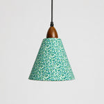 Carica l'immagine nella visualizzazione Galleria, Small clover floral cone pendant light front view