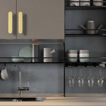 Load image into Gallery viewer, Brass Door Pulls – Modern Gold Cabinet Pulls & Brushed Drawer Handles