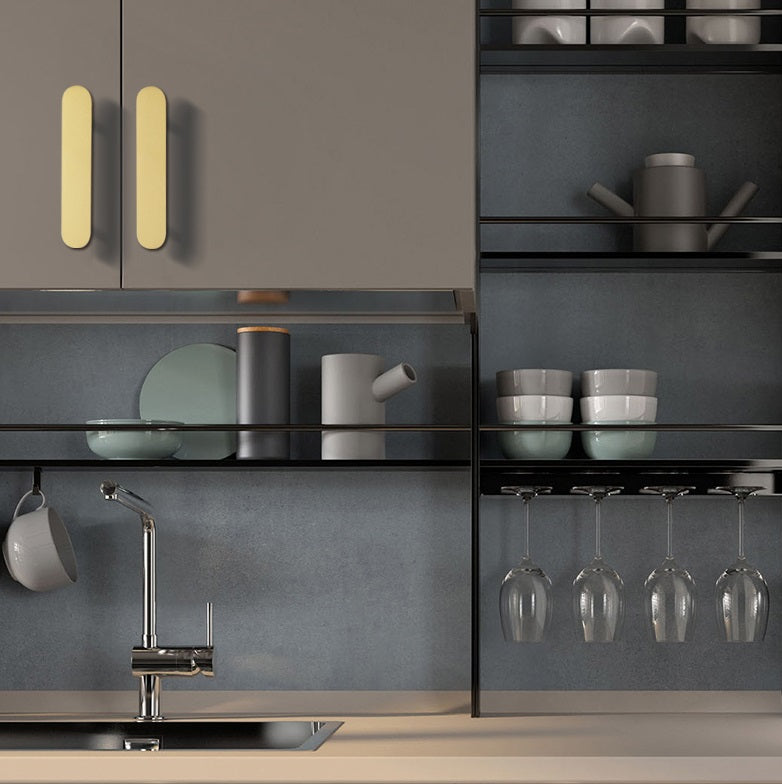 Brass Door Pulls – Modern Gold Cabinet Pulls & Brushed Drawer Handles