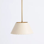Afbeelding laden in galerijweergave, Foldray leren hanger - schelp warm licht voor slaapkamer & hal