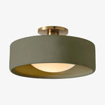 Load image into Gallery viewer, Cerova Modern Porcelain Flush Mount Ceiling Light– Elegant Ivory Shade