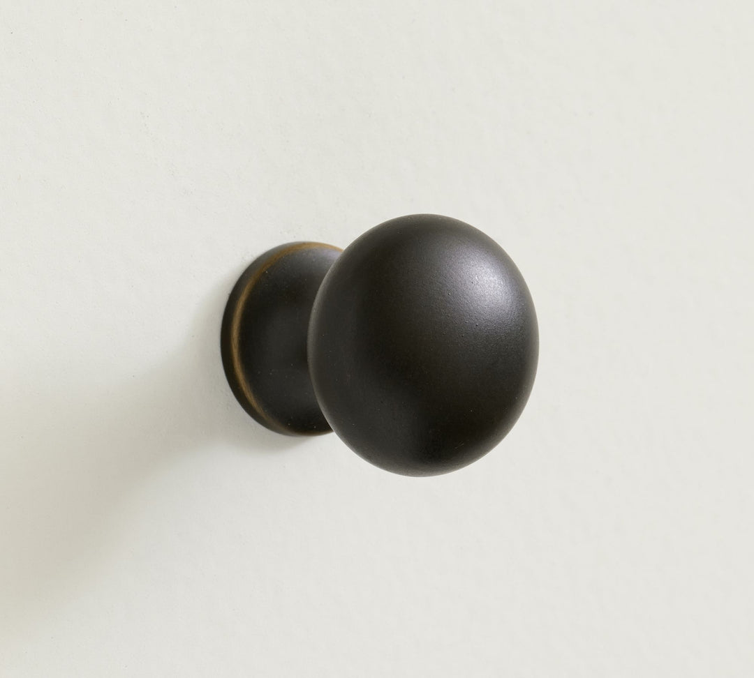 Easy to Install Cabinet Knob - In Polished Nickel, Antique Brass