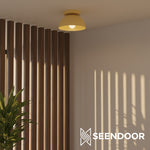 Load image into Gallery viewer, Metio Multi-Color Dome Flush Mount Ceiling Light Contemporary for Dining Area & Entry