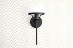 Load image into Gallery viewer, Ornato Luxe Modern Art Deco Wall Light - Opal Glass Globe Sconce - Brass or Black